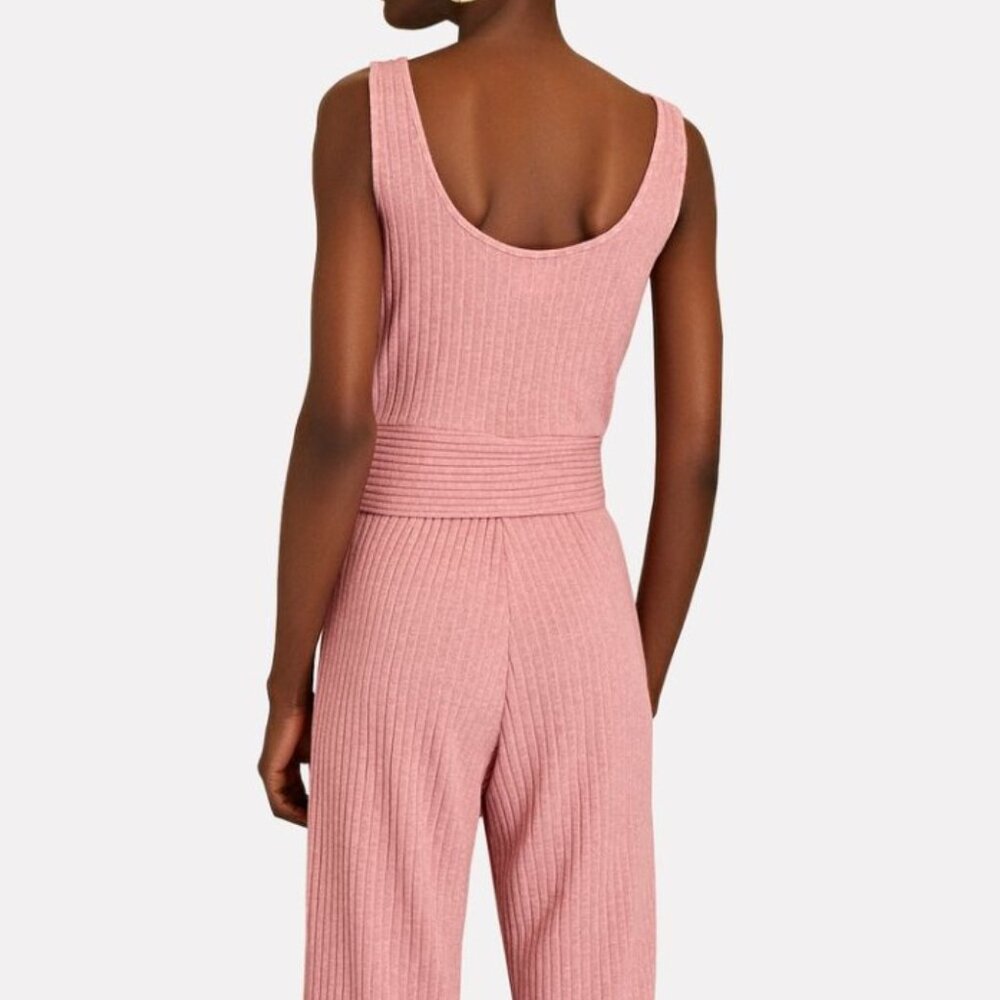 SAYLOR Pink Ribbed Jumpsuit - Picture 3 of 3